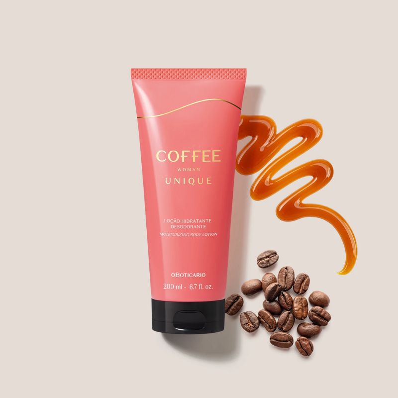 LO��O HIDRATANTE DESODORANTE CORPORAL COFFEE WOMAN UNIQUE FLORIENTAL GOURMAND 200ML